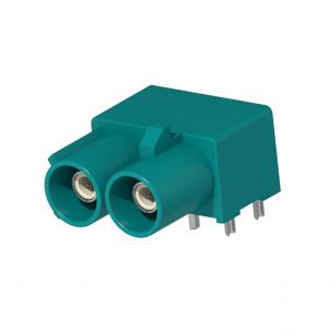 Double Right angle Fakra plug connector